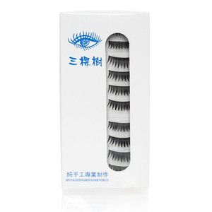 NIB 10 Pairs of Black Handmade Imported Eyelashes #005